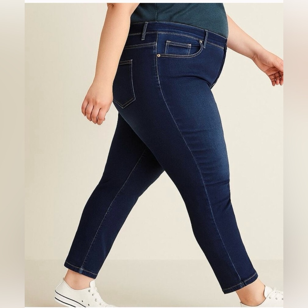 Size 22 Tall Dark Wash Skinny Jeans